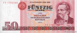50 Mark GERMAN DEMOCRATIC REPUBLIC  1971 P.30b