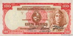 100 Pesos URUGUAY  1967 P.043c TTB