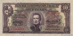 10 Pesos URUGUAY  1939 P.037b BB
