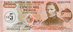 5 Nuevos Pesos sur 5000 Pesos URUGUAY  1975 P.057 FDC