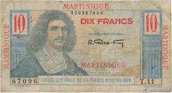 10 Francs Colbert MARTINIQUE  1946 P.28 RC+