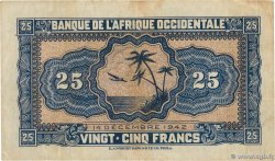 25 Francs FRENCH WEST AFRICA  1942 P.30a SS