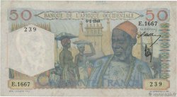 50 Francs FRENCH WEST AFRICA  1948 P.39 SS