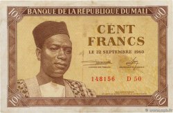 100 Francs MALí  1960 P.02 MBC