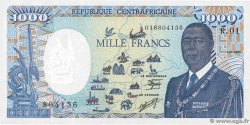 1000 Francs REPúBLICA CENTROAFRICANA  1985 P.15 FDC