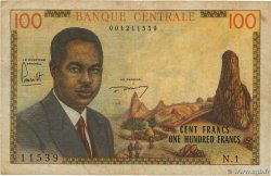 100 Francs CAMEROON  1962 P.10a F+