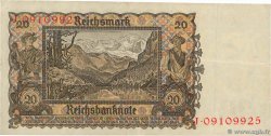 20 Reichsmark ALLEMAGNE  1939 P.185 TTB