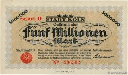 5 Millions Mark ALLEMAGNE Köln 1923 