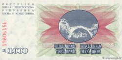 1000 Dinara BOSNIE HERZÉGOVINE  1992 P.015a NEUF