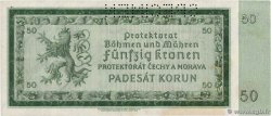50 Korun Spécimen BOHEMIA & MORAVIA  1940 P.05s AU