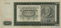 1000 Korun BOHEMIA & MORAVIA  1942 P.13a