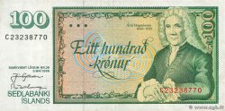 100 Kronur ISLANDA  1986 P.54a BB