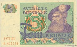 5 Kronor SWEDEN  1978 P.51d UNC