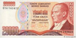 20000  Lira TURQUIE  1995 P.202