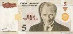 5 Lira TURQUIE  2005 P.217