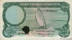 10 Shillings AFRIQUE DE L&nbsp;EST  1964 P.46a