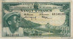 20 Francs CONGO BELGE  1959 P.31