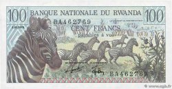 100 Francs RWANDA  1978 P.12a