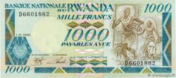 1000 Francs RWANDA  1988 P.21a