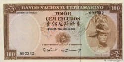 100 Escudos TIMOR  1963 P.28a
