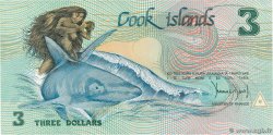 3 Dollars Commémoratif ÎLES COOK   1992 P.06a