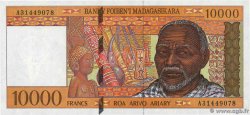 10000 Francs - 2000 Ariary MADAGASCAR  1995 P.079a