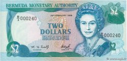2 Dollars BERMUDES  1996 P.40Aa