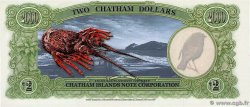 2 Dollars ILES CHATHAM  1999  NEUF