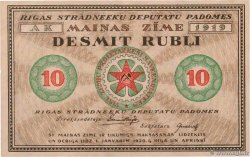 10 Rubli LETONIA Riga 1919 P.R4