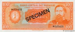 100 Guaranies Spécimen PARAGUAY  1979 P.CS1