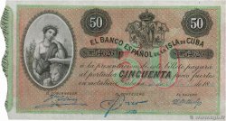 50 Pesos CUBA  1896 P.050b TTB