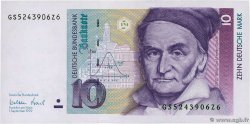 10 Deutsche Mark GERMAN FEDERAL REPUBLIC  1999 P.38d