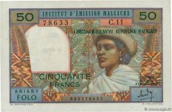 50 Francs - 10 Ariary MADAGASCAR  1962 P.061 XF