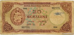20 Scellini SOMALIA  1968 P.11 F