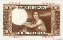 100 Pesetas SPANIEN  1953 P.145a fST