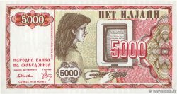 5000 Denari NORDMAZEDONIA  1992 P.07a ST