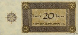 20 Kuna CROACIA  1944 P.09b SC+