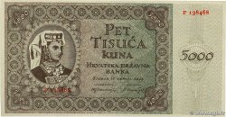 5000 Kuna KROATIEN  1943 P.14a