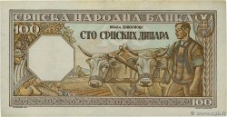 100 Dinara SERBIA  1943 P.33 EBC+