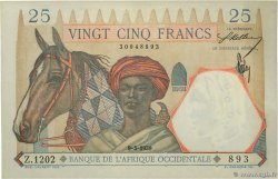 25 Francs FRENCH WEST AFRICA  1939 P.22 fST