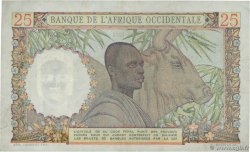 25 Francs FRENCH WEST AFRICA  1943 P.38 VF