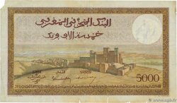 5000 Francs MAROC  1949 P.23c TB