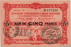 5 Francs FRANCE régionalisme et divers Charleville-Mezieres 1916 JP.08-096 SPL