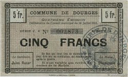 5 Francs FRANCE regionalism and various Dourges 1915 JP.62-0397 XF