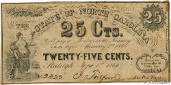 25 Cents ÉTATS-UNIS D AMÉRIQUE Raleigh 1862 PS.2357