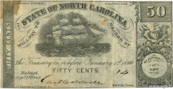 50 Cents VEREINIGTE STAATEN VON AMERIKA Raleigh 1862 PS.2358a SS
