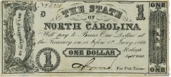 1 Dollar UNITED STATES OF AMERICA Raleigh 1862 PS.2359a VF