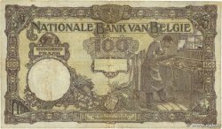100 Francs BELGIQUE  1925 P.095 TB