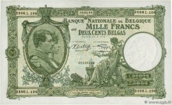1000 Francs - 200 Belgas BÉLGICA  1944 P.110 EBC+