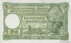 1000 Francs - 200 Belgas BELGIO  1944 P.110 SPL+